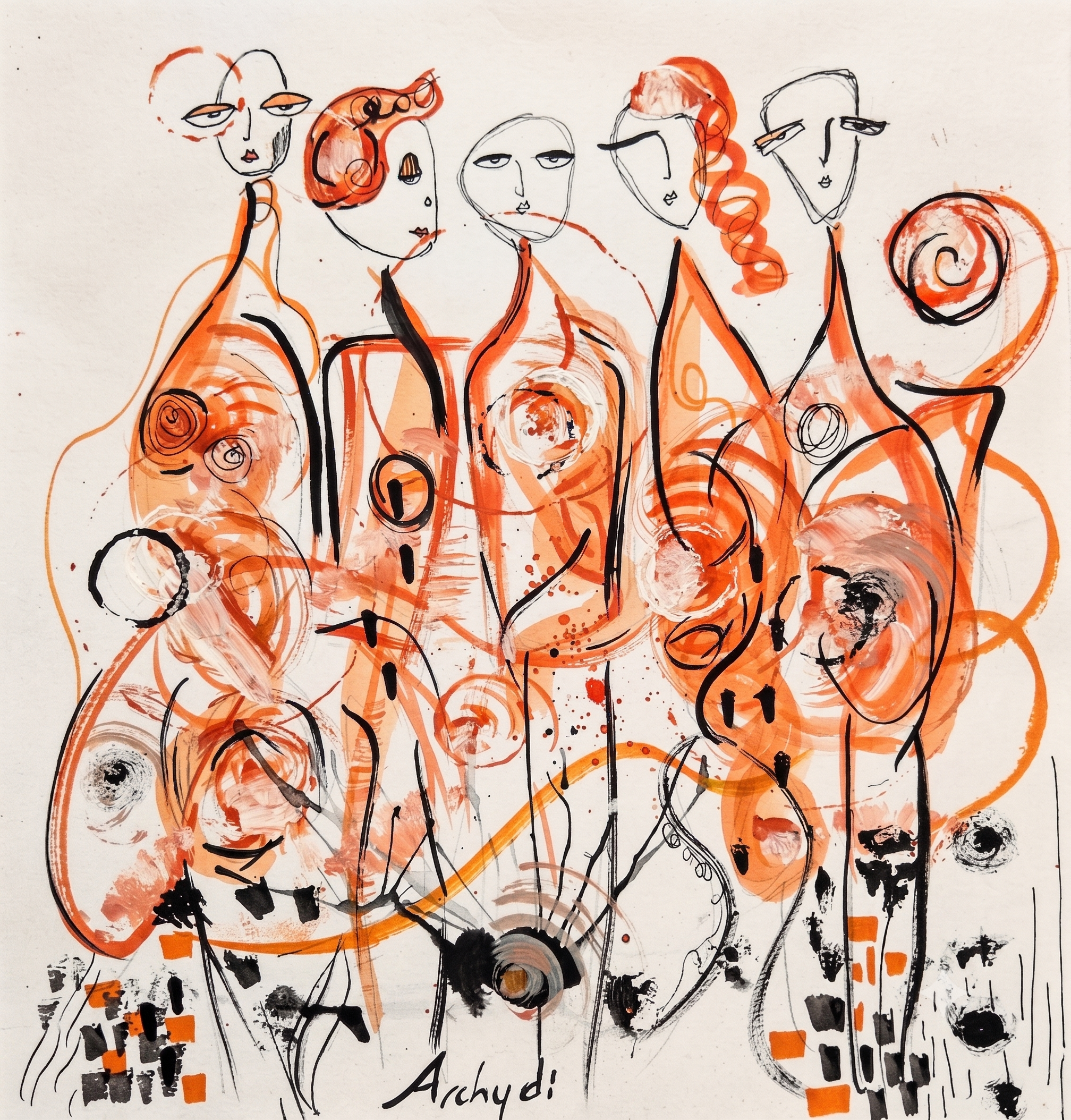 Otomatik Portakal Fine Art Print